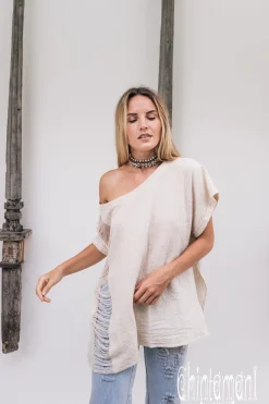 Linen & Silk Shirt / Off White