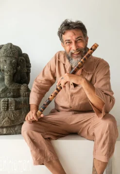 Linen Men's Overalls / Dusty Pink