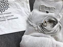 Linen Rayon Dress / Light Gray