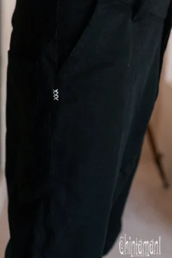 Linen Short Pants / Black