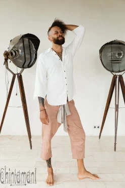 Linen Short Pants / Dusty Pink