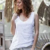 Linen Tank Top / White