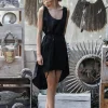 Linen Tunic Dress / Black