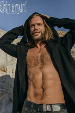 Long Hooded Shirt / Black