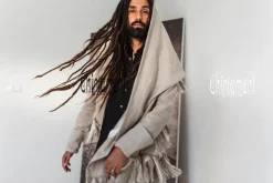 Long Linen & Silk Coat / Gray