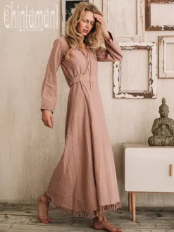Maxi Kimono Dress / Dusty Rose