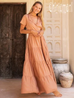 Maxi Shirt Dress / Dusty Pink