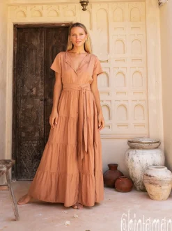Maxi Shirt Dress / Dusty Pink