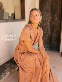 Maxi Shirt Dress / Dusty Pink