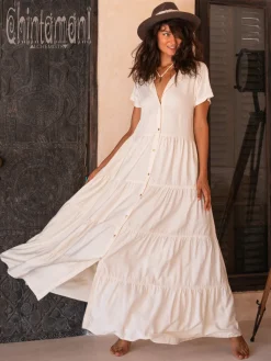 Maxi Shirt Dress / Off White