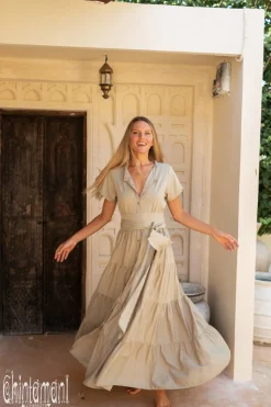 Maxi Shirt Dress / Sage