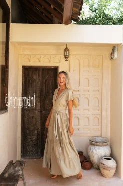 Maxi Shirt Dress / Sage