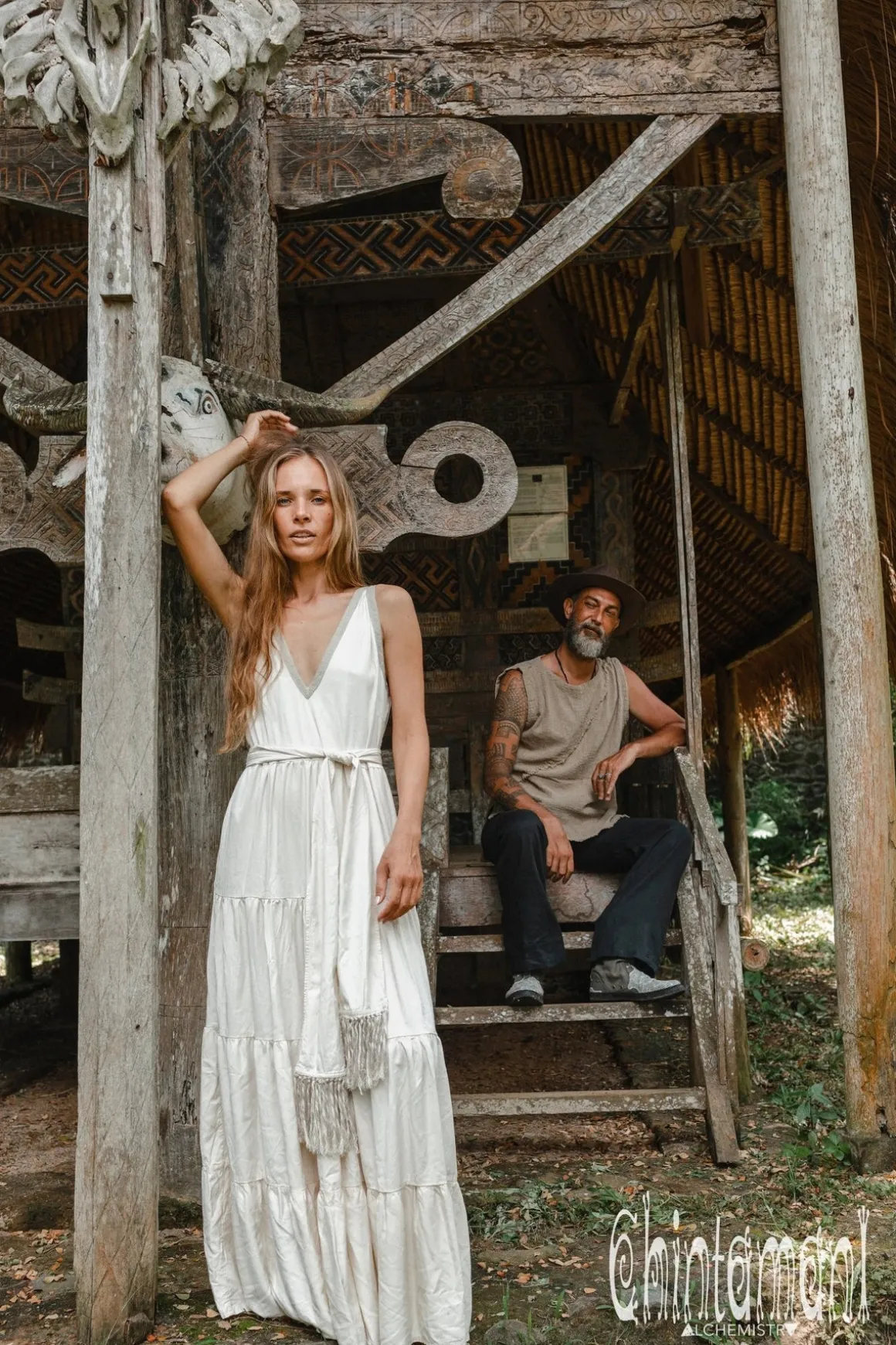 Maxi Tiered Dress / Off White