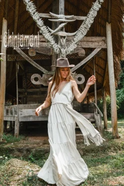 Maxi Tiered Dress / Off White