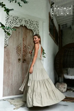 Maxi Tiered Dress / Sage Green