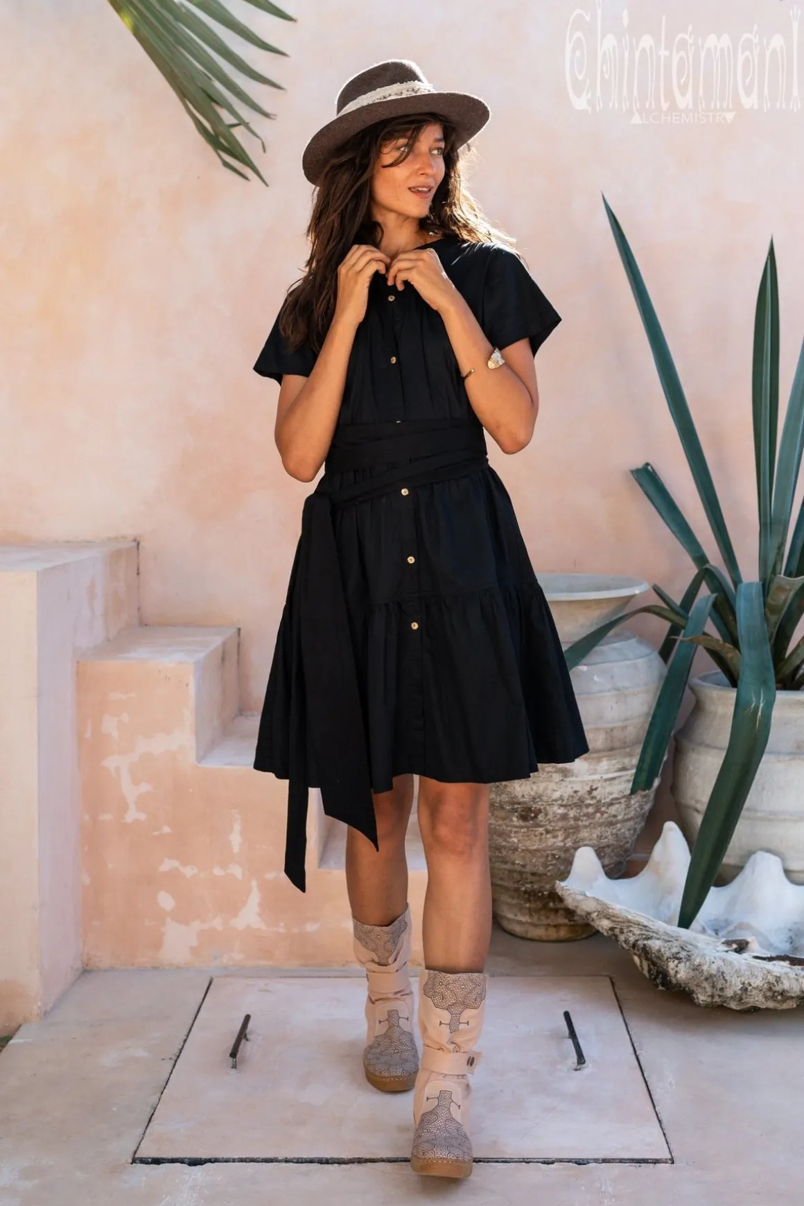 Medium Tribal Boots / Beige