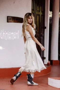 Medium Tribal Boots / Grey