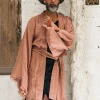 Men's Linen Kimono / Dusty Pink