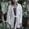 Men's Linen Kimono / Grey