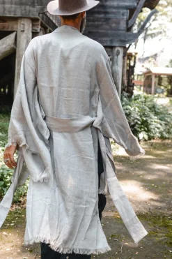 Men's Linen Kimono / Sage Green
