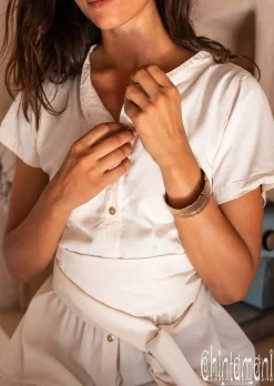 Mini Shirt Dress / Off White