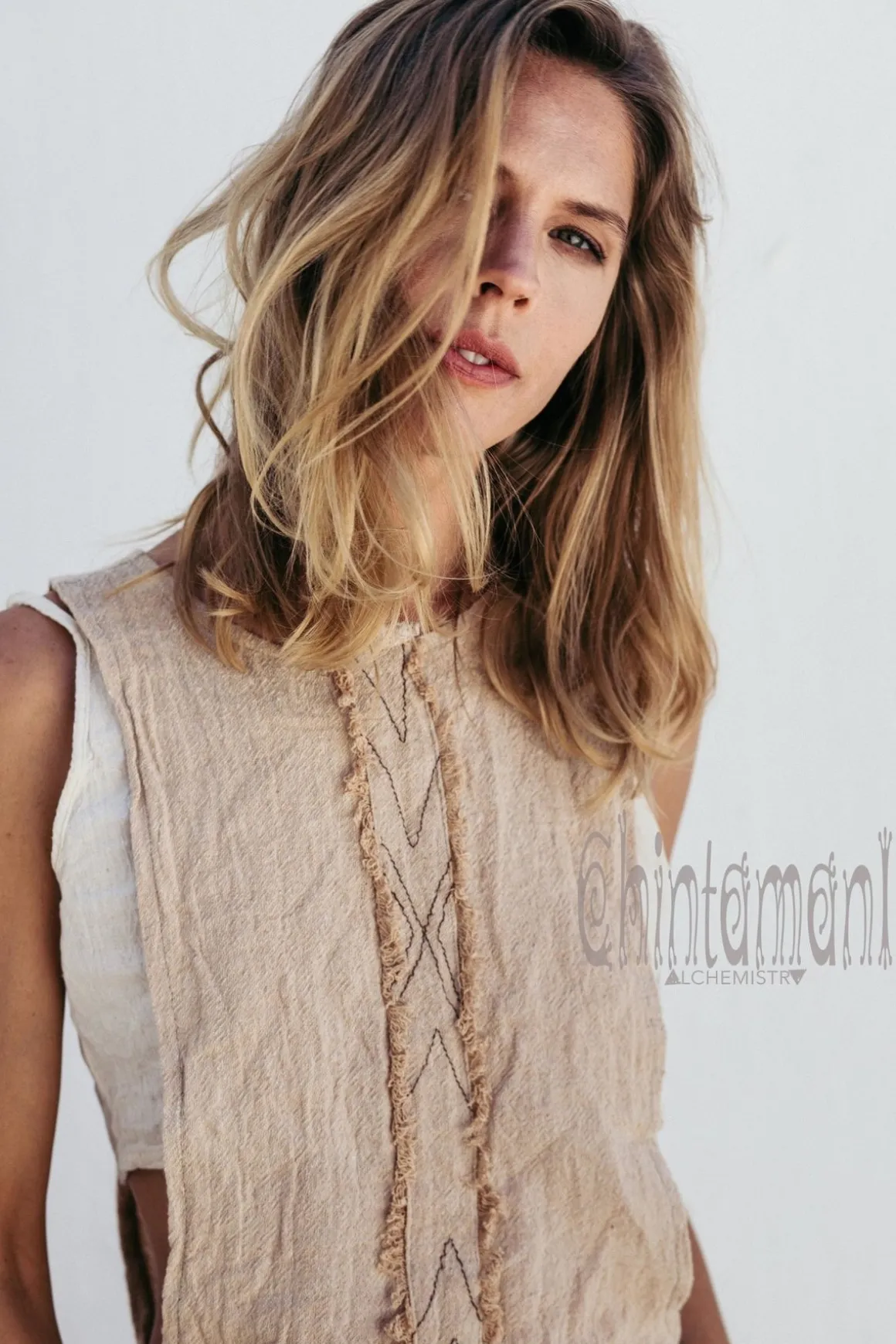 Open Sides Top / Beige