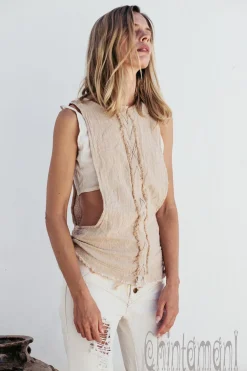Open Sides Top / Beige