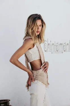 Open Sides Top / Beige