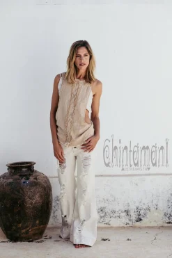 Open Sides Top / Beige