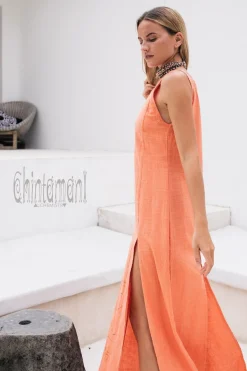 Organic Alchemy Dress / Coral
