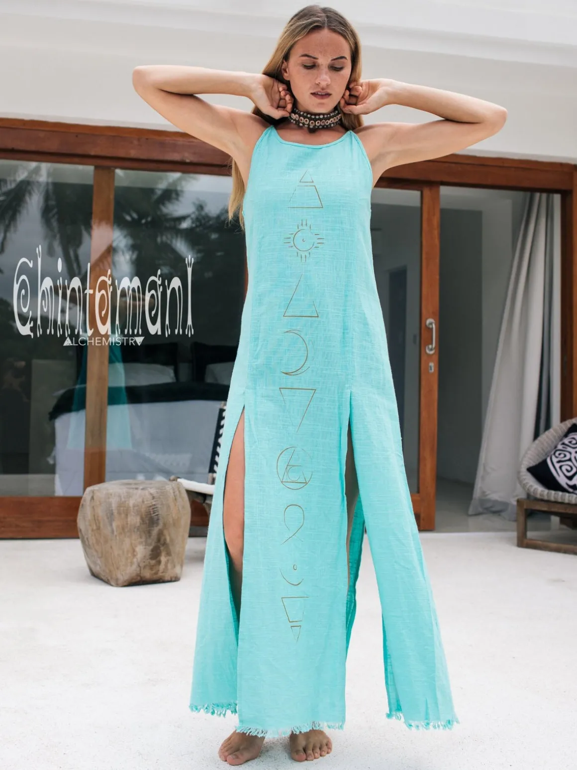 Organic Alchemy Dress / Turquoise