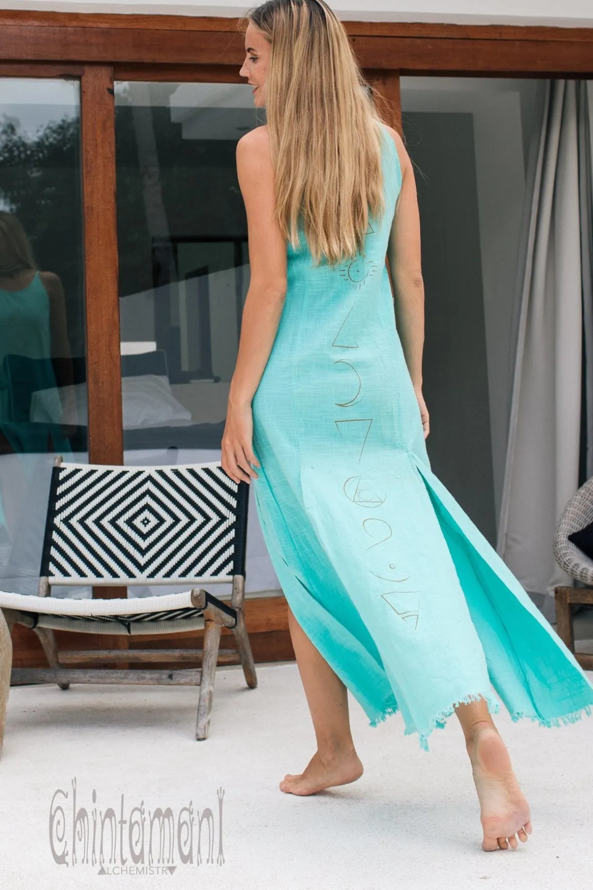 Organic Alchemy Dress / Turquoise