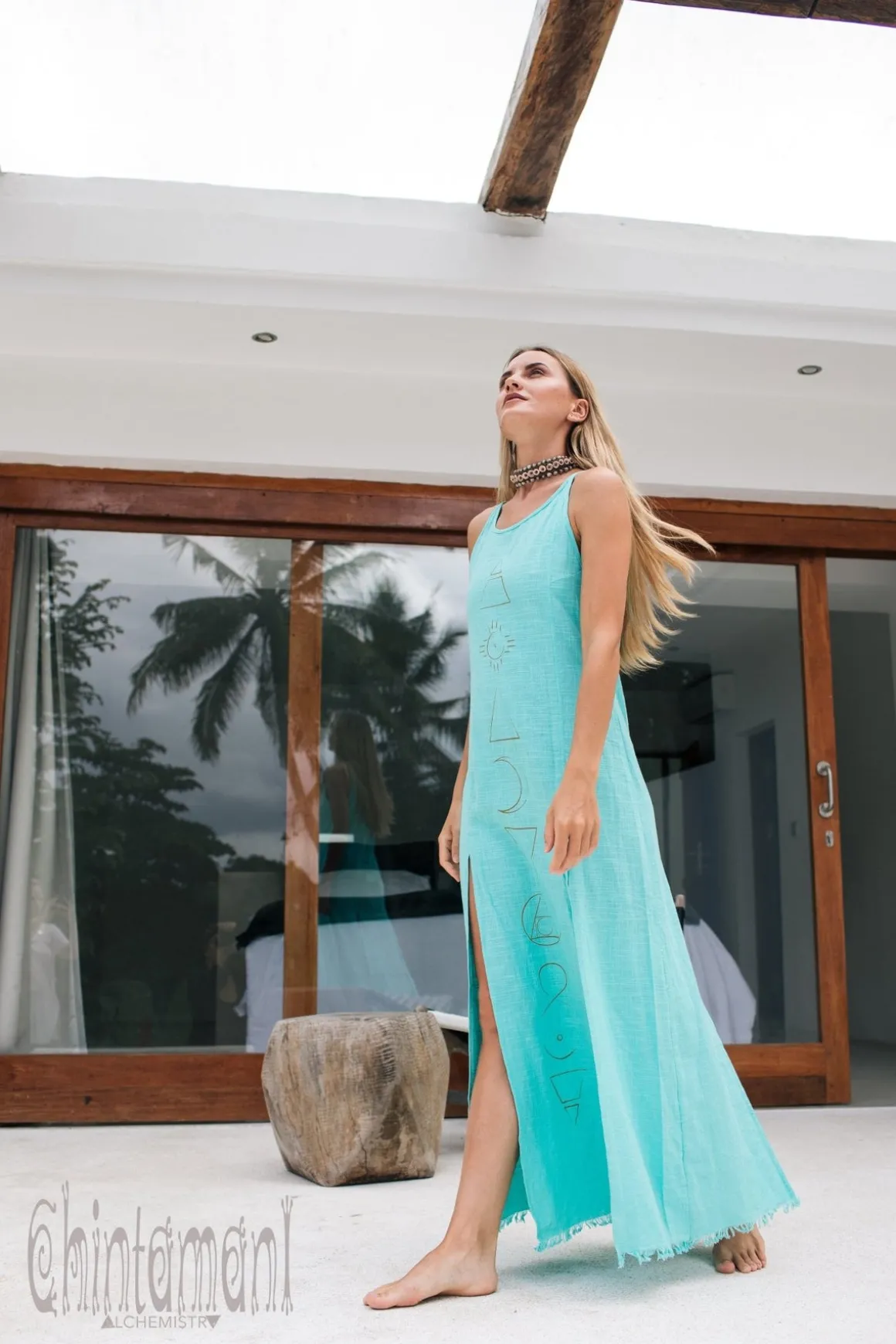 Organic Alchemy Dress / Turquoise