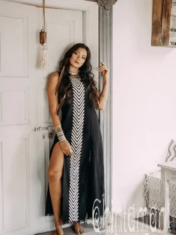 Organic Corner Dress / Black