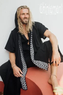 Organic Hooded Shirt / Black