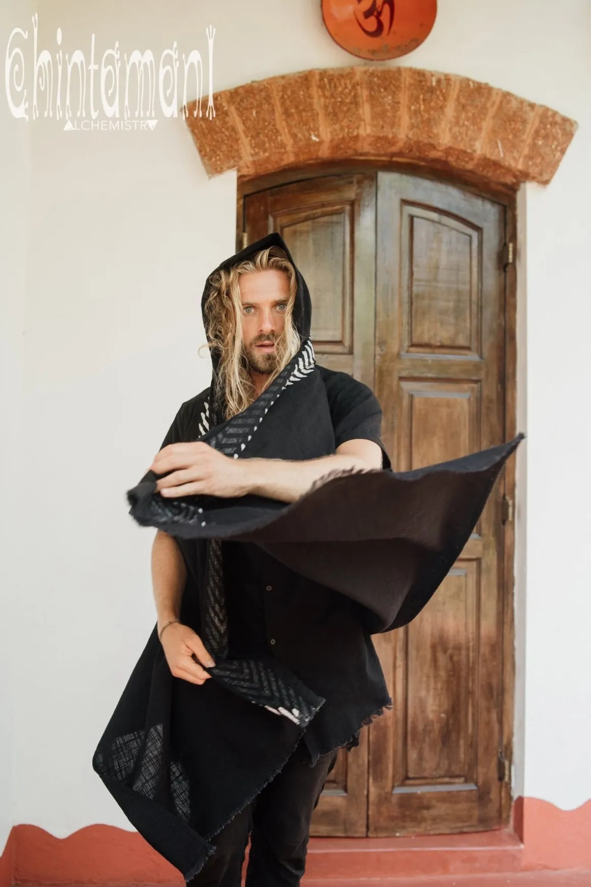 Organic Hooded Shirt / Black