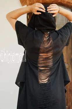 Organic Hooded Shirt / Black