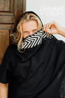 Organic Hooded Shirt / Black