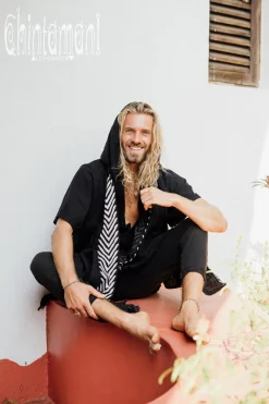 Organic Hooded Shirt / Black