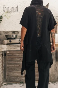 Organic Hooded Shirt / Black