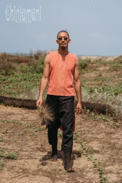 Organic Long Top / Salmon Red