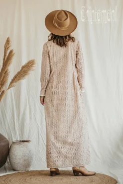 Organic Maxi Dress / Beige