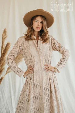 Organic Maxi Dress / Beige