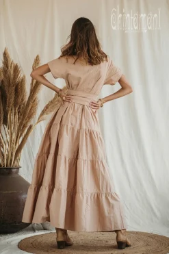 Organic Maxi Dress / Cream