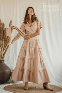 Organic Maxi Dress / Cream