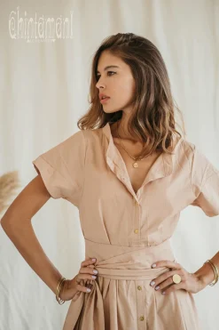 Organic Maxi Dress / Cream