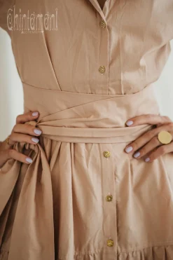 Organic Maxi Dress / Cream