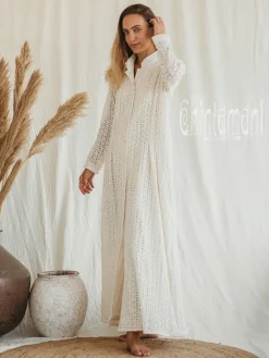 Organic Maxi Dress / Off White