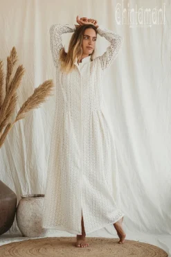 Organic Maxi Dress / Off White