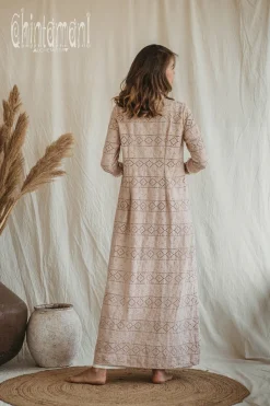 Organic Shirt Dress / Beige